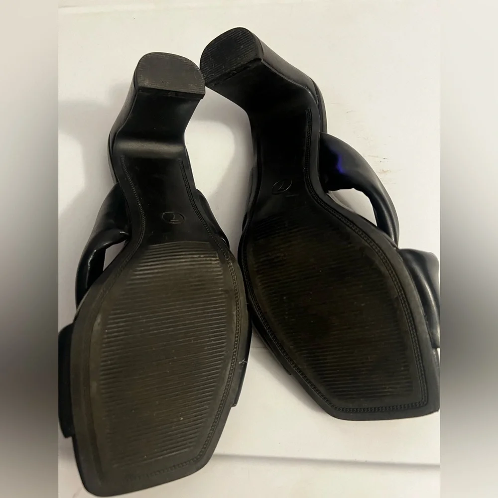 A New Day Black Crisscross Mules - Picture 3 of 5